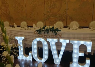 Marquee Style LOVE letters