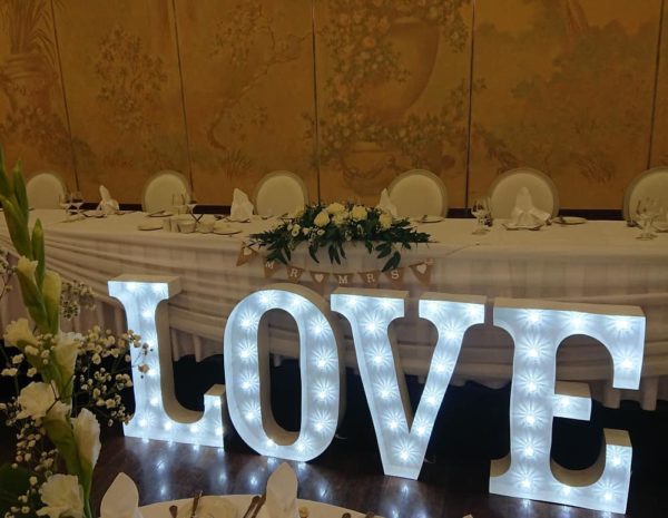 Marquee Style LOVE letters